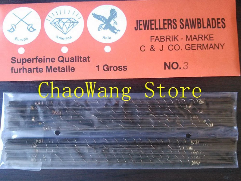 144PCS 3/0 Jewelry SawBlades for Saw Frame