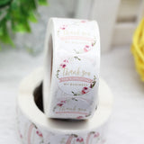 1Inch Floral Thank You Stickers Flowers Label For Wedding Envelope 500pcs