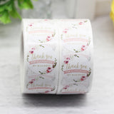 1Inch Floral Thank You Stickers Flowers Label For Wedding Envelope 500pcs