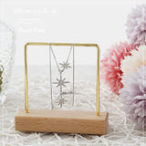 Wooden Jewelry Organizer Rack Earring Holder Display Stand