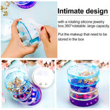 Multi-Layer Rotating Jewelry Organizer Box Silicone Resin Mold