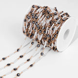 Colorful Beaded Chain Eye Moon Enamel Chain for DIY Jewelry