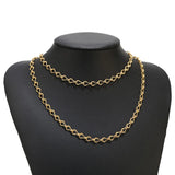 Stainless Steel Charm Drop Link Chain 5mm Width Plated Chains