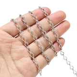 Stainless Steel Charm Drop Link Chain 5mm Width Plated Chains