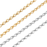 Stainless Steel Charm Drop Link Chain 5mm Width Plated Chains