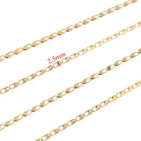 2.5mm Width Stainless Steel Charm Chains for DIY Jewelry Making