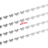 Stainless Steel Butterfly Chains Charm Link Chain 6mm