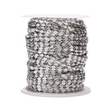 Stainless Steel Plated Leaves Chains 4mm Width
