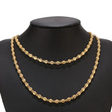 Stainless Steel Plated Leaves Chains 4mm Width
