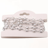 1M 6mm Pearl Chains Roll Eyeglasses Chain DIY Necklace Jewelry