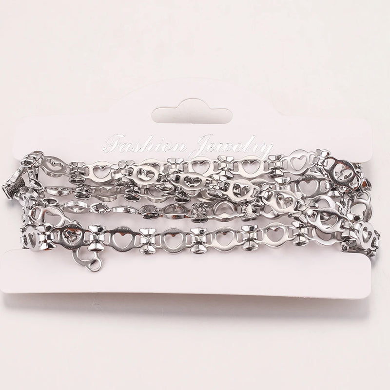 Gold-Plate Heart Bow Cable Chain for Jewelry Making