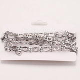 Gold-Plate Heart Bow Cable Chain for Jewelry Making