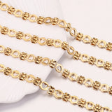 Gold-Plate Heart Bow Cable Chain for Jewelry Making