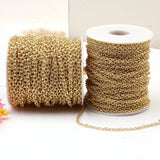14K Plated Brass Cable Chain, Textured Oval Cross Link Chains