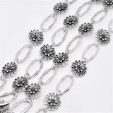 Doreen Box Alloy Oval Bronze Silver Chains for DIY Jewelry Making