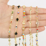 1M Stainless Steel Crystal Acrylic Beads Chains DIY Jewelry Making