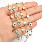 Stainless Steel Devil's Eyes Heart Butterfly Chains for DIY Jewelry