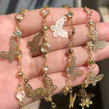 Stainless Steel Crystal Beads Chain for Jewelry Making