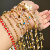 Stainless Steel Crystal Beads Chain for Jewelry Making