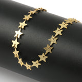 1M Stainless Steel Hollow Heart Leaves Chains for Jewelry Making