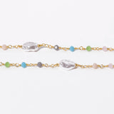 Gold Evil Eye Pearl Beads Necklace DIY Jewelry Making