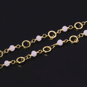 Crystal Stone Beads Chains Bracelet Necklace Components DIY Jewelry Making