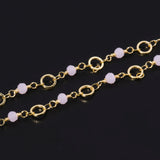 Crystal Stone Beads Chains Bracelet Necklace Components DIY Jewelry Making
