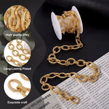 1M Alloy Link Chains Plated Golden Chian For DIY Necklace Bracelet