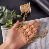 1M Alloy Link Chains Plated Golden Chian For DIY Necklace Bracelet