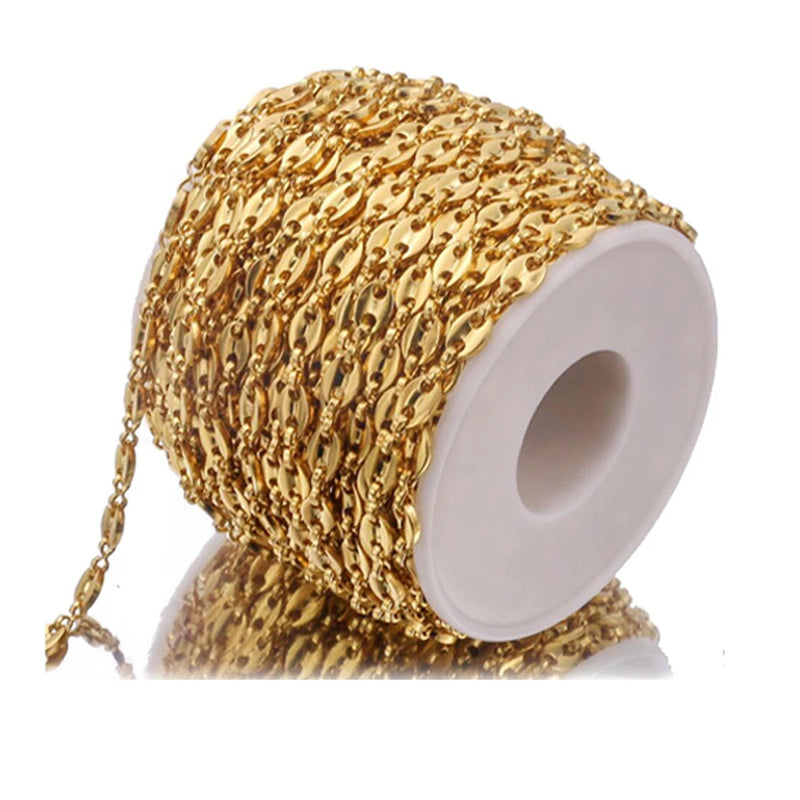 1M Hip Hop Stainless Steel Chain Necklace Bracelet DIY