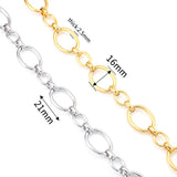 Gold-Plated Stainless Steel Chain for Jewelry Making Supplies