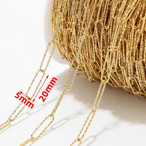 Stainless Steel Long Oval Link Chain for DIY Jewelry Making