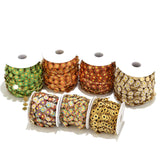 Stainless Steel 10mm Enamel Daisy Flower Chains Sunflower Chain