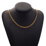 Stainless Steel 18K Plated Cable Chains Flat Wire Chain for DIY Jewelry Making