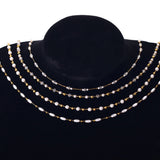 Stainless Steel 18k Pearls & Crystal Beads Chains for DIY Jewelry Making