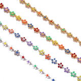 6mm Enamel Sun Flower Chain for DIY Jewelry Making