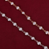 6mm Round Pearl Chains DIY Necklace Supplies Jewelry