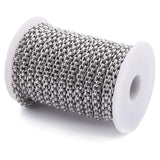 Stainless Steel 7mm Popcorn Chain DIY Hiphop/Rock Men Necklace