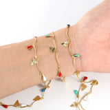 Stainless Steel Enamel Daisy Flower Chain DIY Jewelry Making
