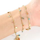 Stainless Steel Enamel Daisy Flower Chain DIY Jewelry Making