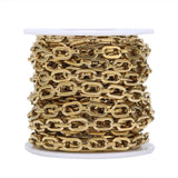 1M Stainless Steel Flat O Shape Chains for DIY Jewelry Earrings