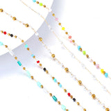 1M Stainless Steel Crystal Ball Beads Chain for Jewelry Making