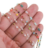 1M Stainless Steel Crystal Ball Beads Chain for Jewelry Making