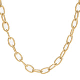 Stainless Steel Link Chain Oval Textured Necklace Chains DIY Men Women Jewelry