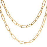 Stainless Steel Link Chain Oval Textured Necklace Chains DIY Men Women Jewelry