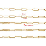 Stainless Steel Link Chain Oval Textured Necklace Chains DIY Men Women Jewelry