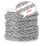 1M Stainless Steel Ripple Twist Chains for Hip Hop Necklace