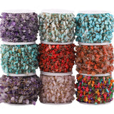 1M Irregular Crystal Stone Beads Chains DIY Jewelry Making