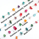 1M Irregular Crystal Stone Beads Chains DIY Jewelry Making