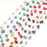 1M Irregular Crystal Stone Beads Chains DIY Jewelry Making